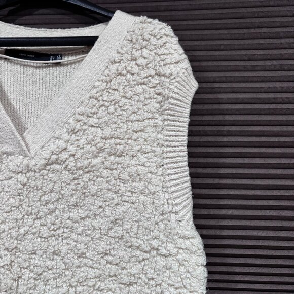 Vero Moda Women's Ivory Cream V-Neck Sweater Vest SZ: L - Picture 5 of 12